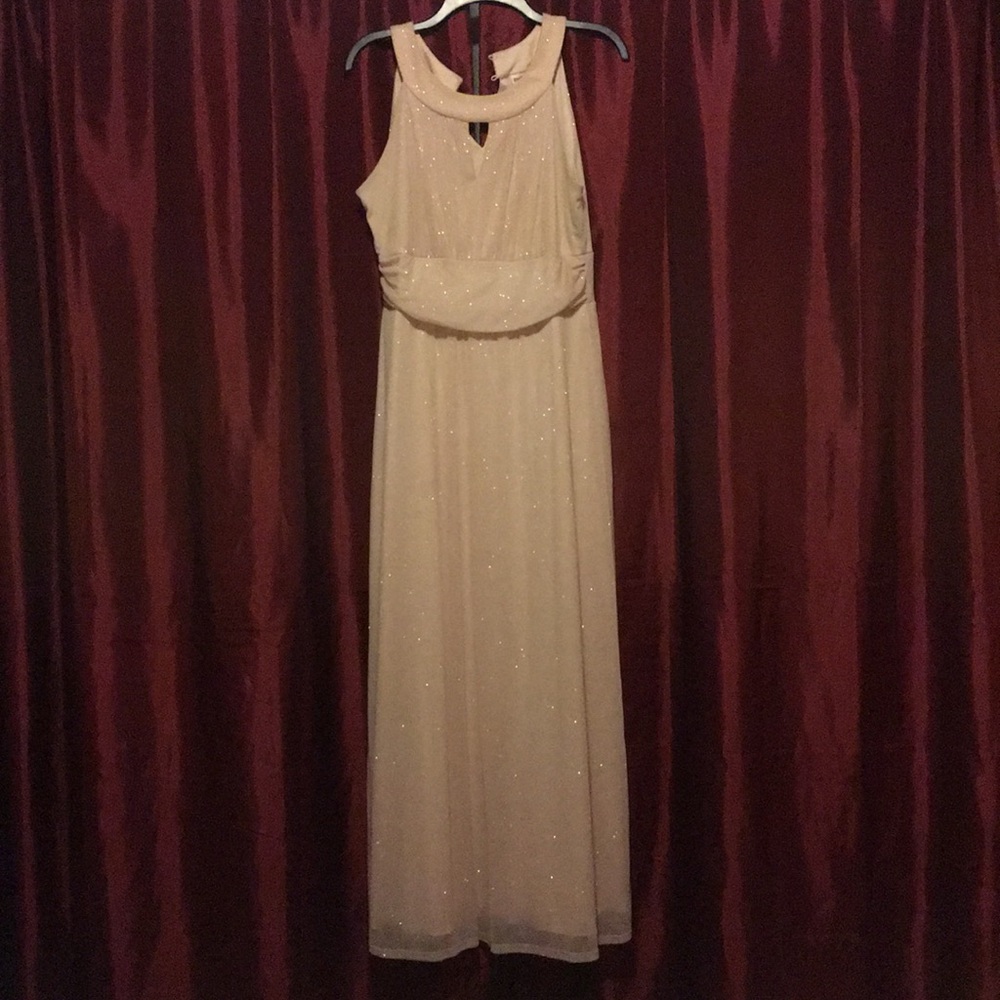 Pink long dress
